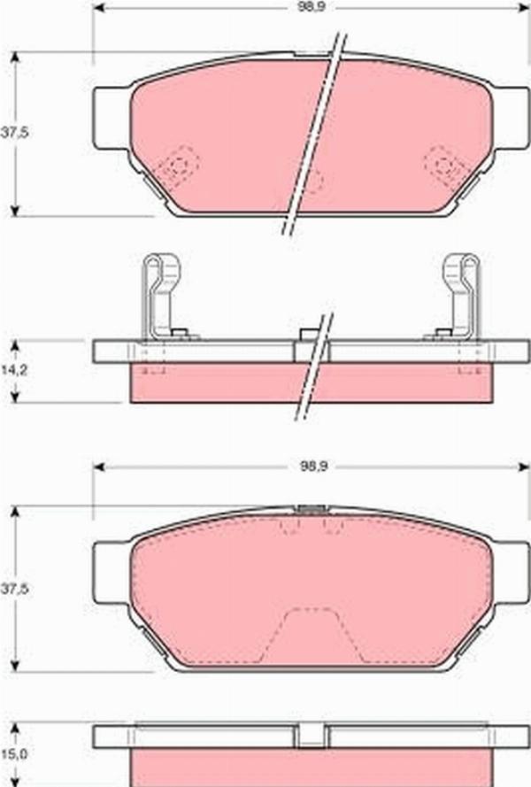 TRW GDB3045 - Set placute frana,frana disc aaoparts.ro