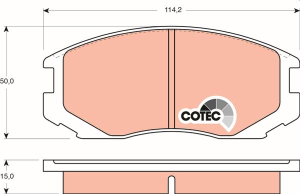 TRW GDB3046 - Set placute frana,frana disc aaoparts.ro