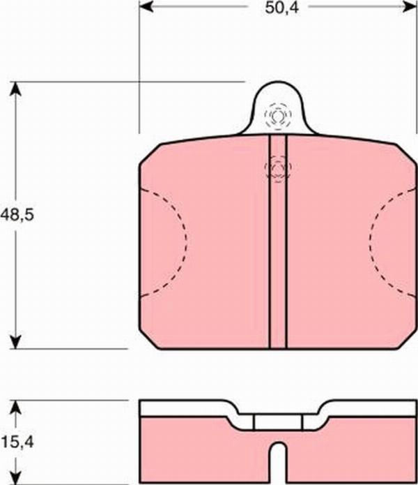 TRW GDB300 - Set placute frana,frana disc aaoparts.ro