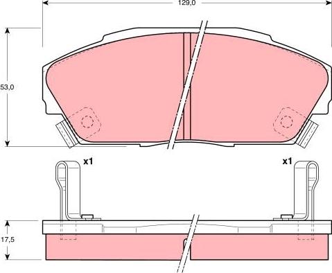 TRW GDB3034 - Set placute frana,frana disc aaoparts.ro
