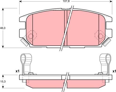 TRW GDB3199 - Set placute frana,frana disc aaoparts.ro