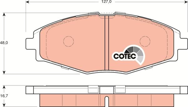 TRW GDB3195 - Set placute frana,frana disc aaoparts.ro