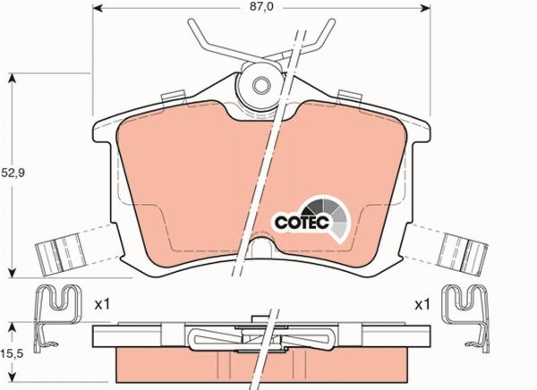 TRW GDB3190 - Set placute frana,frana disc aaoparts.ro