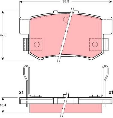 TRW GDB3191 - Set placute frana,frana disc aaoparts.ro