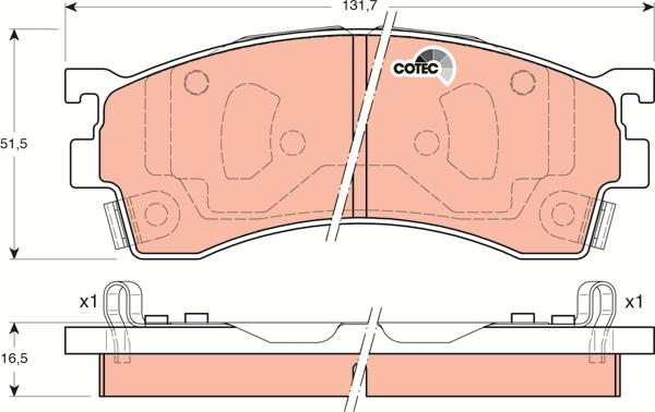 TRW GDB3192 - Set placute frana,frana disc aaoparts.ro