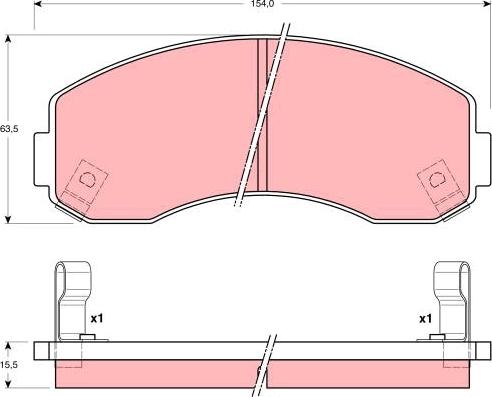 TRW GDB3145 - Set placute frana,frana disc aaoparts.ro