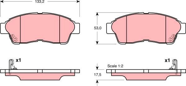 TRW GDB3147 - Set placute frana,frana disc aaoparts.ro