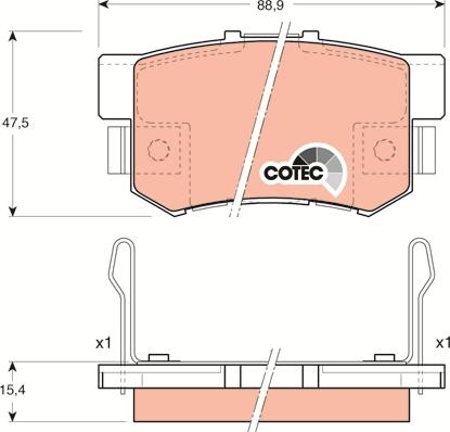 TRW GDB3154 - Set placute frana,frana disc aaoparts.ro