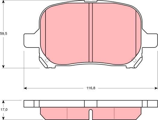 TRW GDB3152 - Set placute frana,frana disc aaoparts.ro