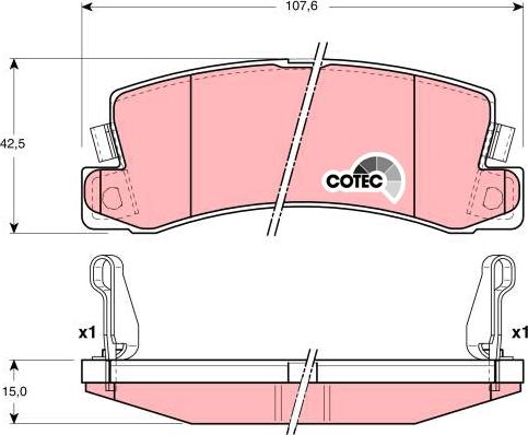 TRW GDB3164 - Set placute frana,frana disc aaoparts.ro