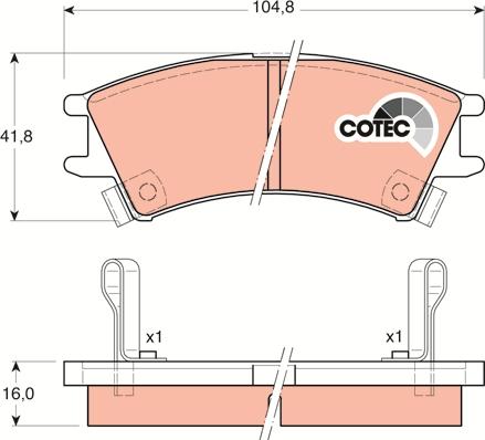 TRW GDB3165 - Set placute frana,frana disc aaoparts.ro