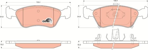 TRW GDB3163 - Set placute frana,frana disc aaoparts.ro