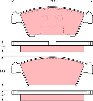 TRW GDB3108 - Set placute frana,frana disc aaoparts.ro