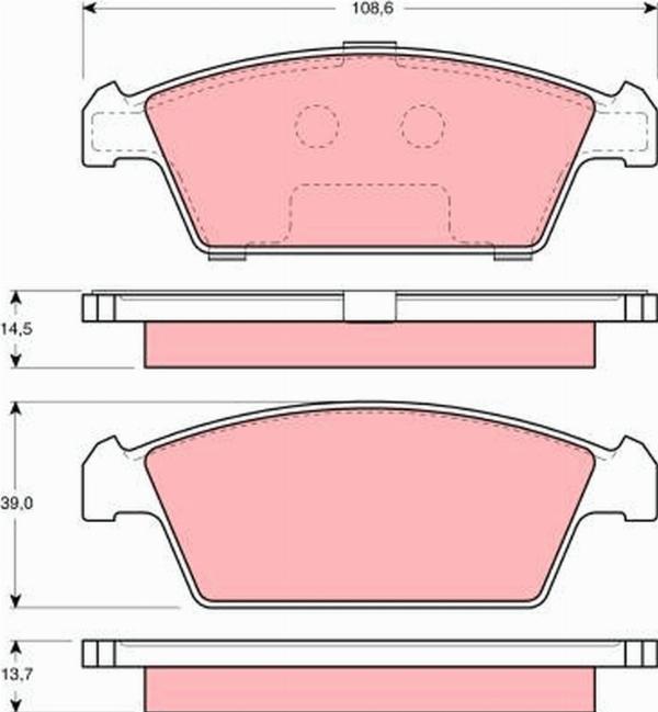 TRW GDB3108 - Set placute frana,frana disc aaoparts.ro