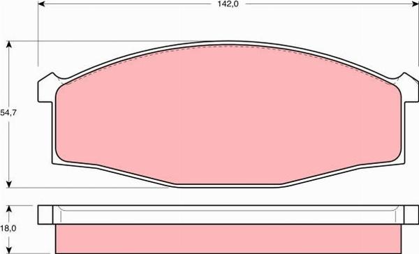 TRW GDB3117 - Set placute frana,frana disc aaoparts.ro