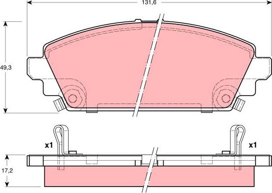 TRW GDB3189 - Set placute frana,frana disc aaoparts.ro