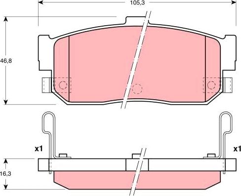 TRW GDB3181 - Set placute frana,frana disc aaoparts.ro