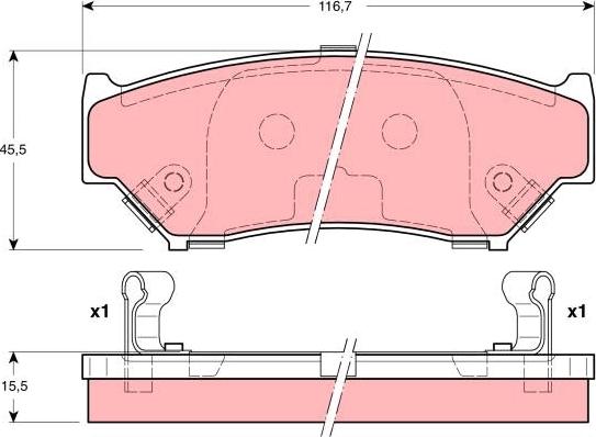 TRW GDB3182 - Set placute frana,frana disc aaoparts.ro