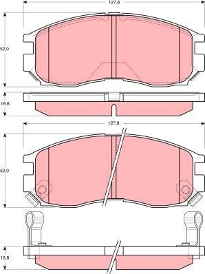 TRW GDB3133AT - Set placute frana,frana disc aaoparts.ro