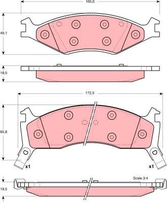 TRW GDB3123 - Set placute frana,frana disc aaoparts.ro