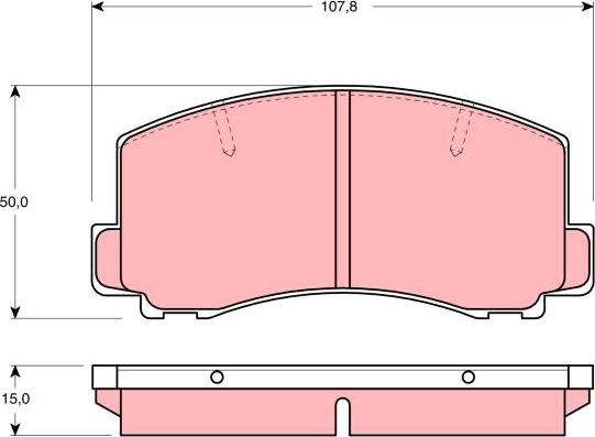 TRW GDB312 - Set placute frana,frana disc aaoparts.ro