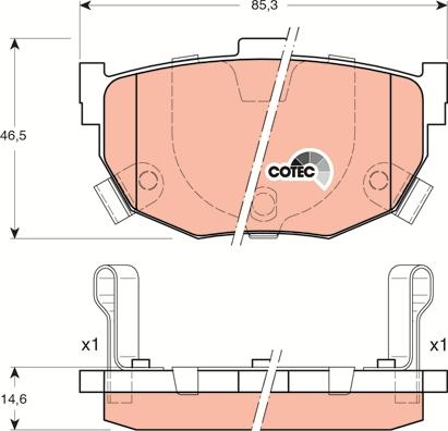 TRW GDB3170 - Set placute frana,frana disc aaoparts.ro