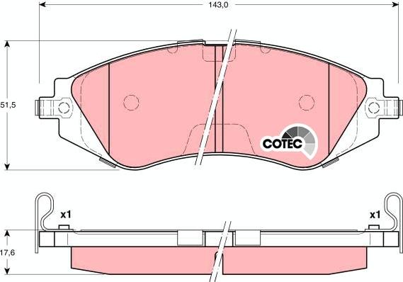 TRW GDB3171 - Set placute frana,frana disc aaoparts.ro