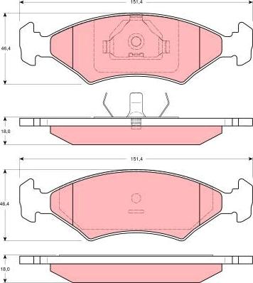 TRW GDB3178 - Set placute frana,frana disc aaoparts.ro