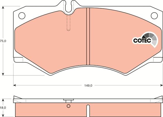 TRW GDB317 - Set placute frana,frana disc aaoparts.ro