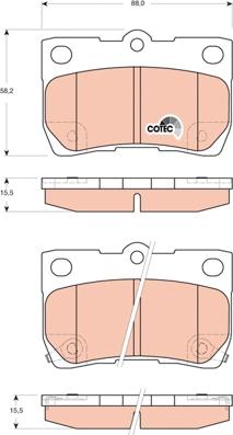 TRW GDB3399 - Set placute frana,frana disc aaoparts.ro