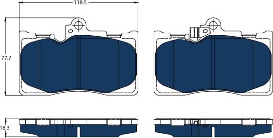 TRW GDB3398BTE - Set placute frana,frana disc aaoparts.ro