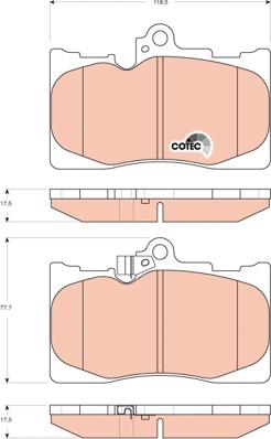 TRW GDB3398 - Set placute frana,frana disc aaoparts.ro