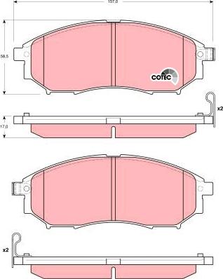 TRW GDB3392 - Set placute frana,frana disc aaoparts.ro