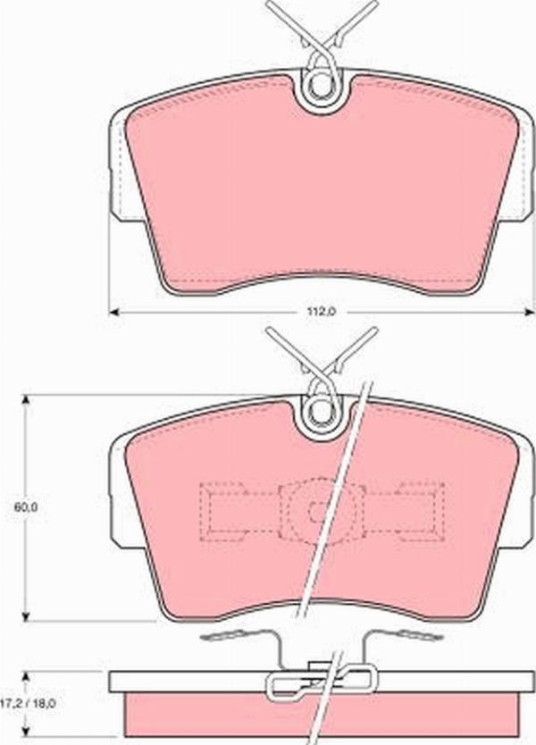 TRW GDB339 - Set placute frana,frana disc aaoparts.ro