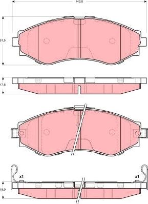 TRW GDB3345 - Set placute frana,frana disc aaoparts.ro