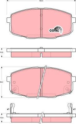 TRW GDB3342 - Set placute frana,frana disc aaoparts.ro