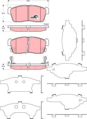 TRW GDB3359 - Set placute frana,frana disc aaoparts.ro