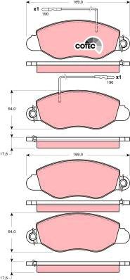 TRW GDB3354 - Set placute frana,frana disc aaoparts.ro