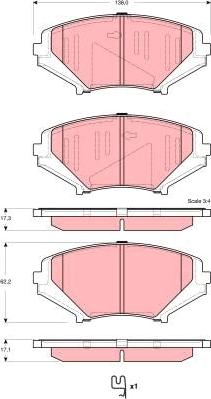 TRW GDB3356 - Set placute frana,frana disc aaoparts.ro