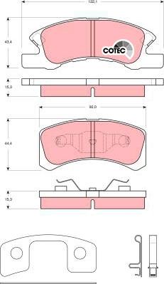 TRW GDB3358 - Set placute frana,frana disc aaoparts.ro