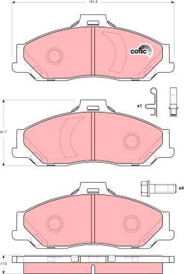 TRW GDB3353AT - Set placute frana,frana disc aaoparts.ro