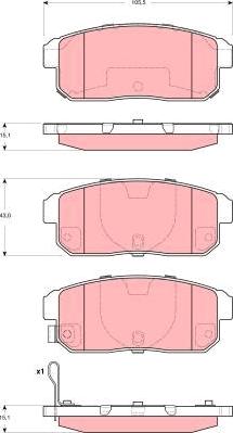 TRW GDB3357 - Set placute frana,frana disc aaoparts.ro