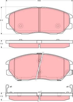 TRW GDB3360 - Set placute frana,frana disc aaoparts.ro