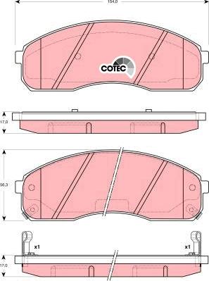 TRW GDB3301 - Set placute frana,frana disc aaoparts.ro