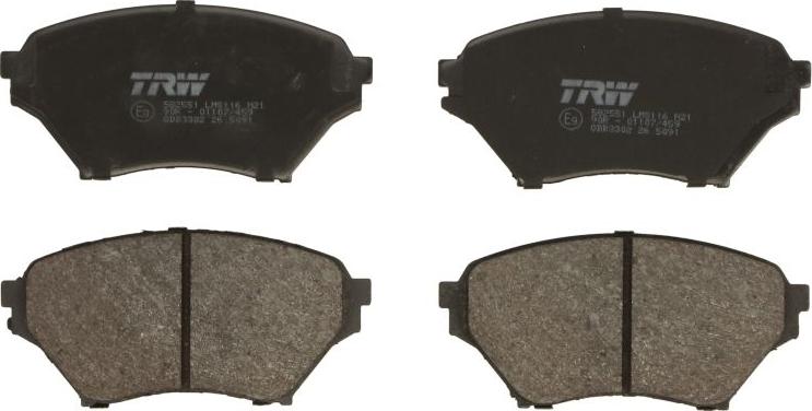 TRW GDB3302 - Set placute frana,frana disc aaoparts.ro