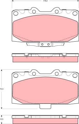 TRW GDB3307 - Set placute frana,frana disc aaoparts.ro