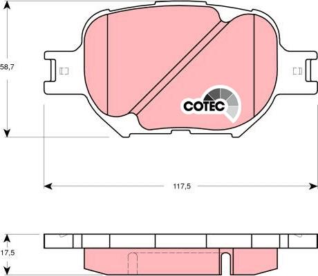 TRW GDB3316 - Set placute frana,frana disc aaoparts.ro