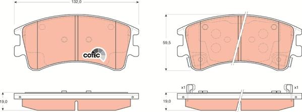 TRW GDB3310 - Set placute frana,frana disc aaoparts.ro