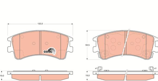TRW GDB3310 - Set placute frana,frana disc aaoparts.ro