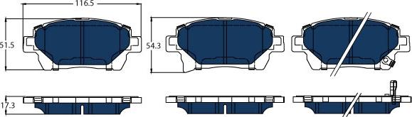 TRW GDB3317BTE - Set placute frana,frana disc aaoparts.ro